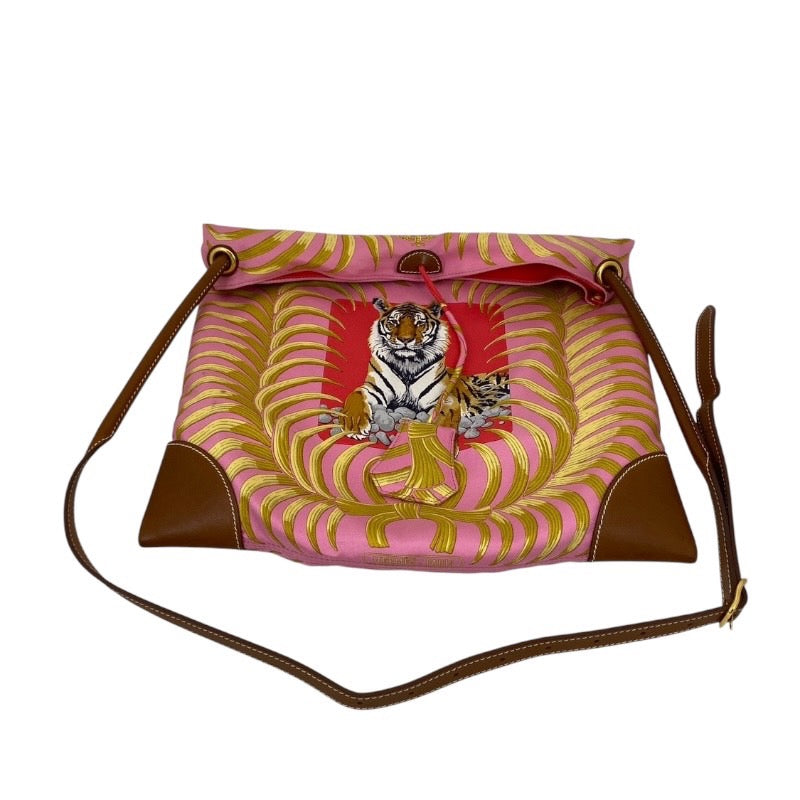 【HERMES】エルメス シルキーシティ ショルダーバッグ レディース トラ □N刻印