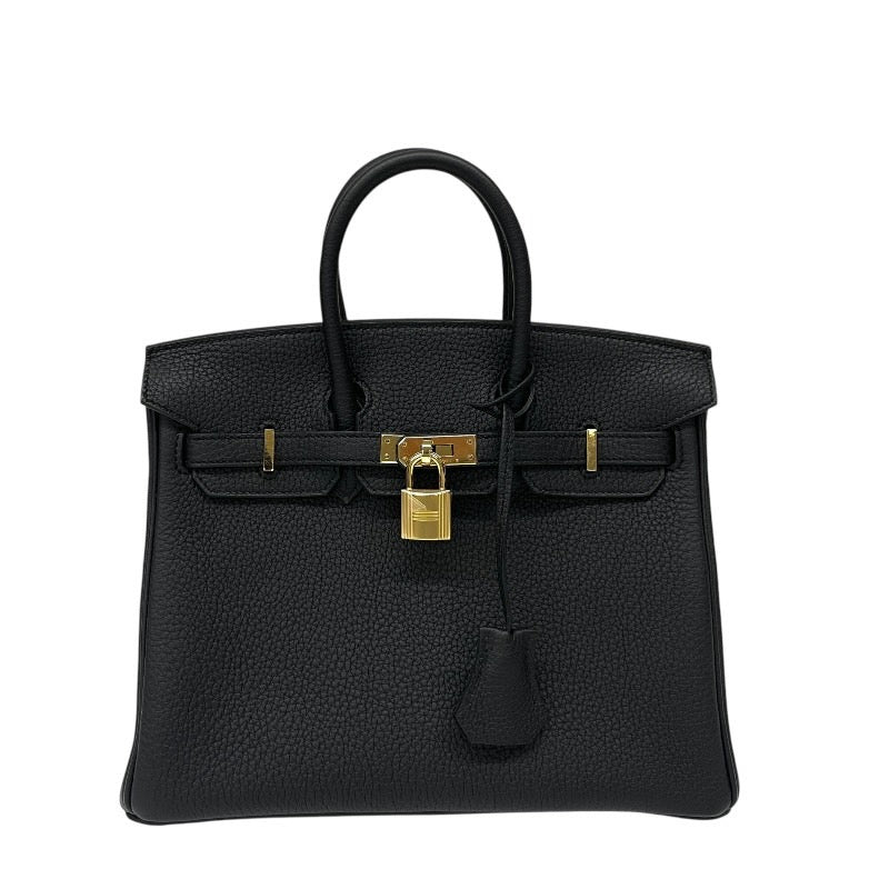 【HERMES】エルメス バーキン25 ハンドバッグ トゴ レディース ブラック 黒 トート W刻印 2024年製造 ゴールド金具