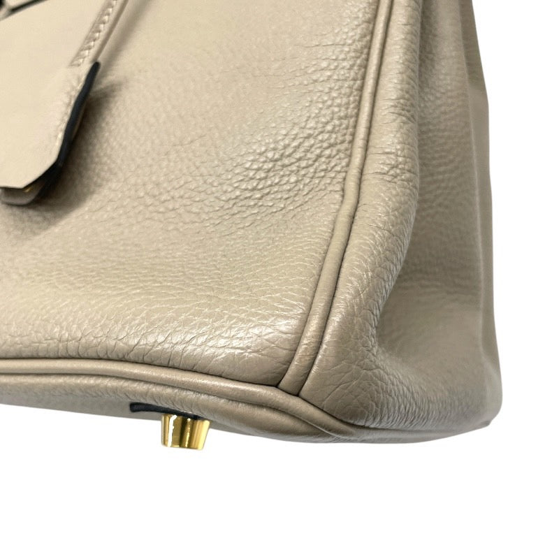 【HERMES】エルメス バーキン35 ハンドバッグ トゴ レディース トゥルティエールグレー トート □O刻印 ゴールド金具