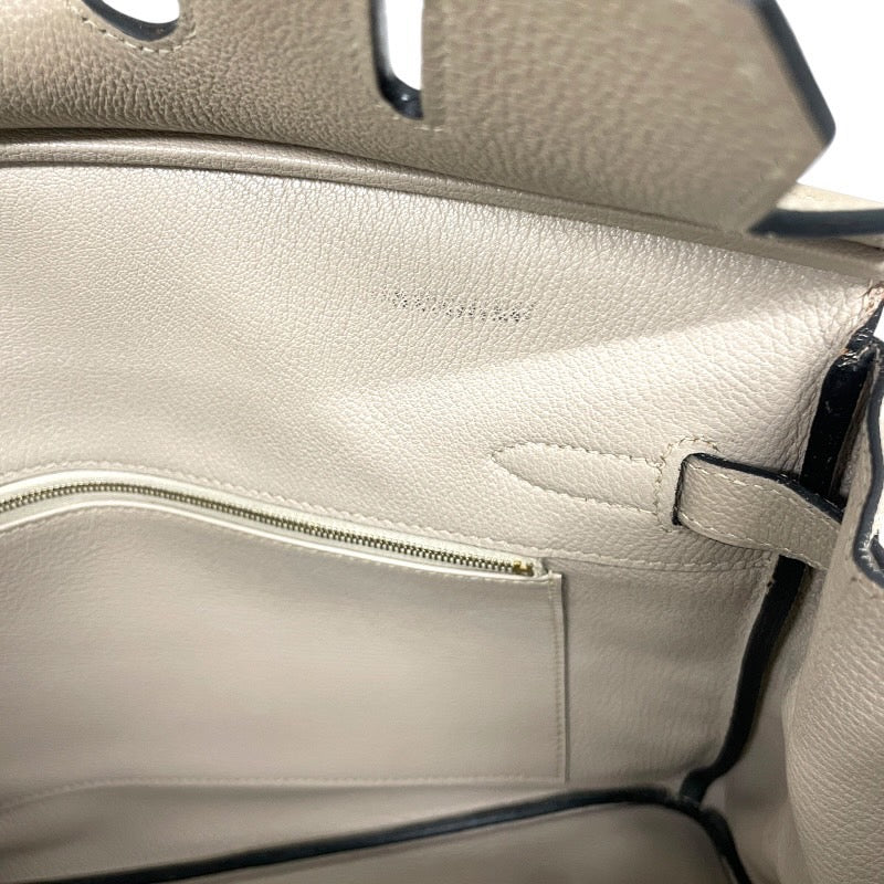 【HERMES】エルメス バーキン35 ハンドバッグ トゴ レディース トゥルティエールグレー トート □O刻印 ゴールド金具