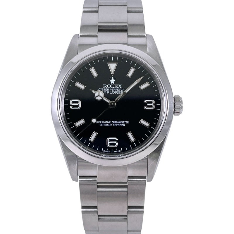 【ROLEX】ロレックス エクスプローラーI 114270 腕時計 ステンレススチール メンズ F番 ダブルバックル 自動巻き
