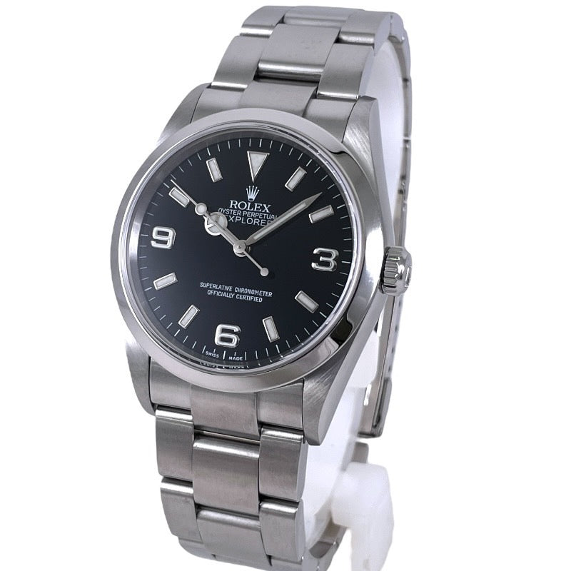 【ROLEX】ロレックス エクスプローラーI 114270 腕時計 ステンレススチール メンズ F番 ダブルバックル 自動巻き