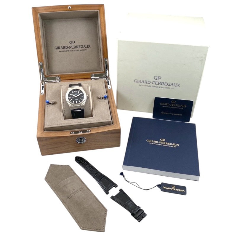 【GIRARD-PERREGAUX】ジラール・ペルゴ ロレアート 42mm 81010-11-634-BB6A 腕時計 SS/ラバー メンズ 自動巻き ラバー
