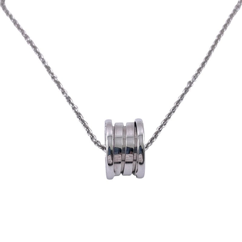 【BVLGARI】ブルガリ B-zero1 ネックレス K18ホワイトゴールド レディース ビーゼロワン 750 メンズ