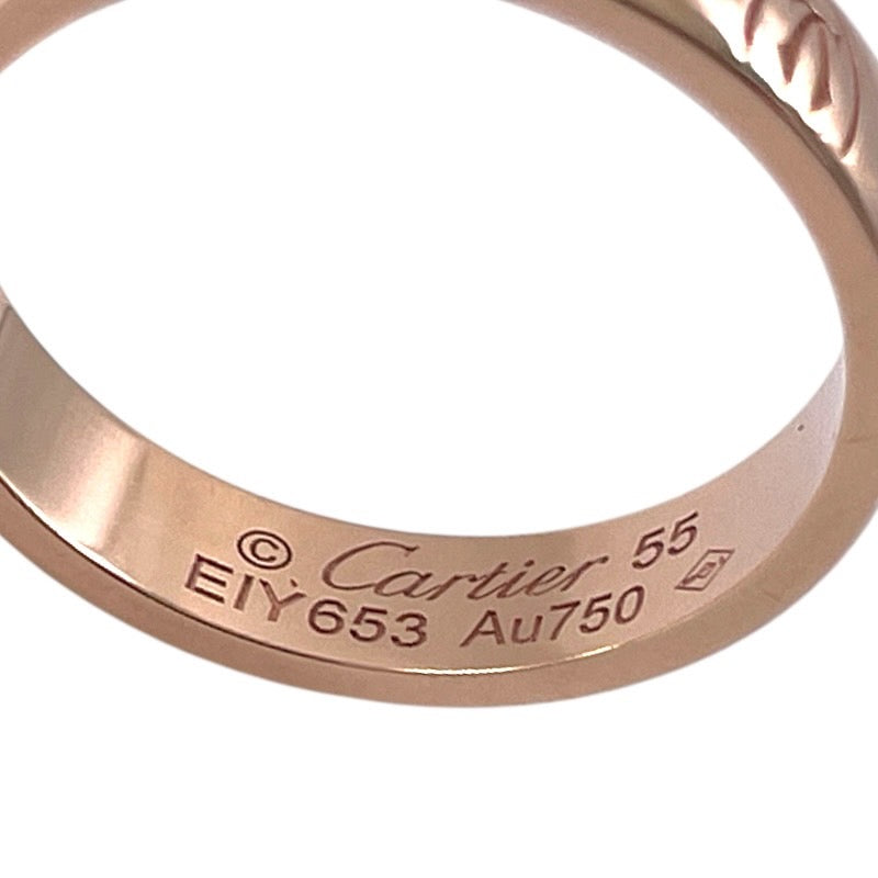 【CARTIER】カルティエ ハッピーバースデー リング・指輪 K18ピンクゴールド レディース 750 55号 日本サイズ15号