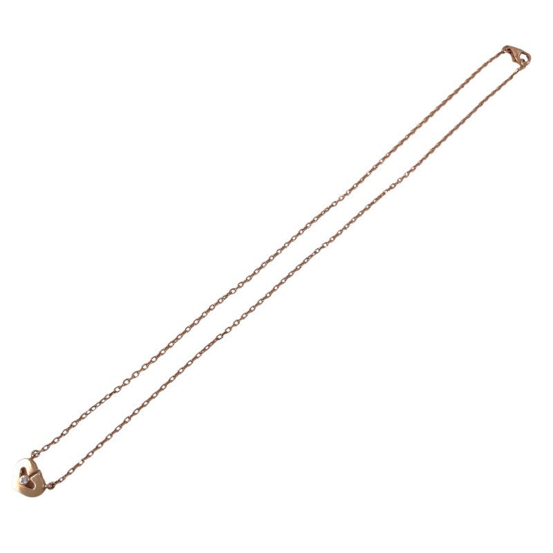 【CARTIER】カルティエ Cハート ダイヤモンド ネックレス K18ピンクゴールド レディース 750