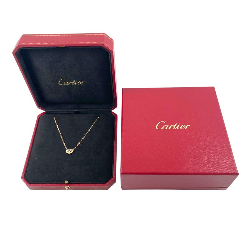【CARTIER】カルティエ Cハート ダイヤモンド ネックレス K18ピンクゴールド レディース 750