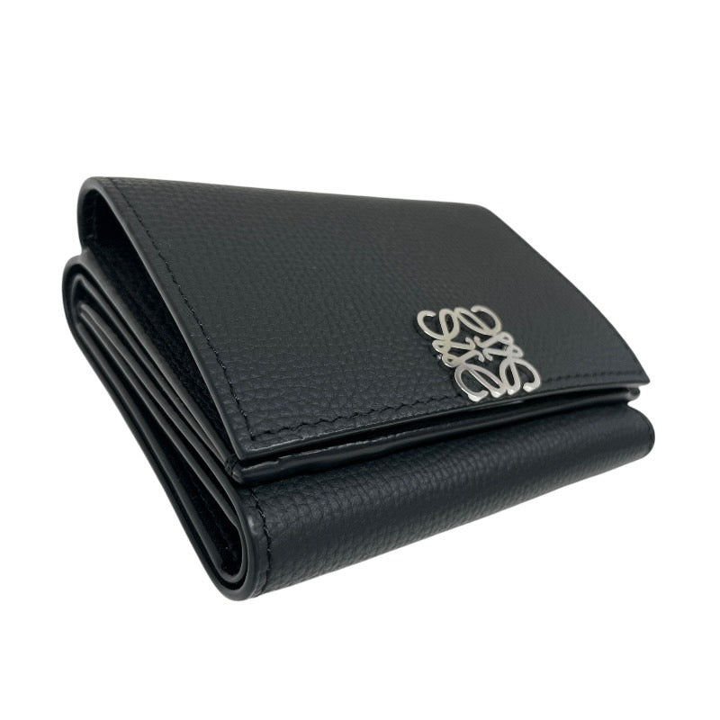【LOEWE】ロエベ アナグラム トライフォールド C821TR2X02 三つ折り財布 レザー レディース 黒 ブラック