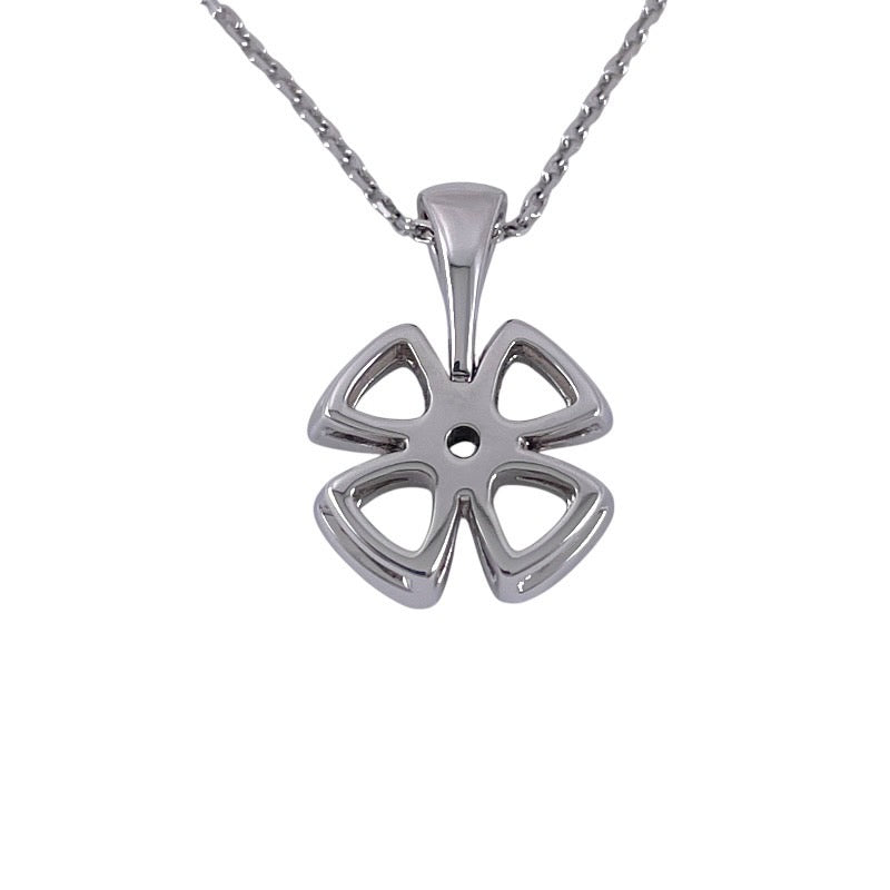 【BVLGARI】ブルガリ フィオレヴァー 358157 ネックレス K18ホワイトゴールド レディース 750 Fiorever ダイヤモンド