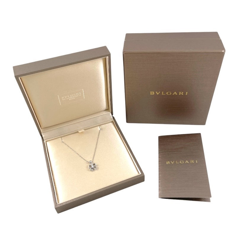 【BVLGARI】ブルガリ フィオレヴァー 358157 ネックレス K18ホワイトゴールド レディース 750 Fiorever ダイヤモンド