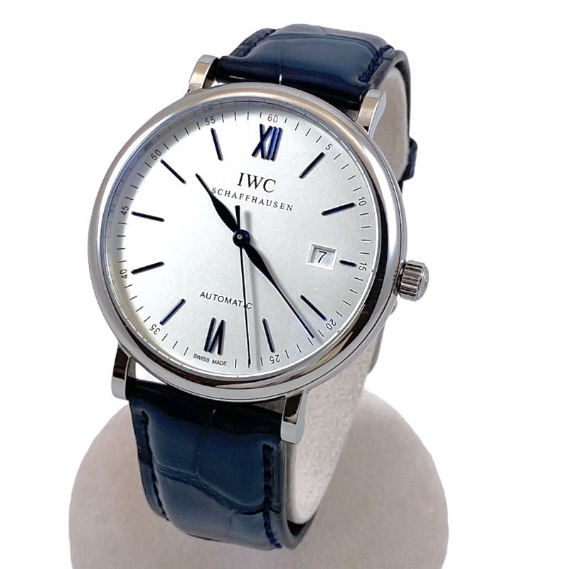 【IWC】インターナショナルウォッチカンパニー ポートフィノ 40mm オートマティック IW356527  腕時計 SS/レザー メンズ 自動巻き