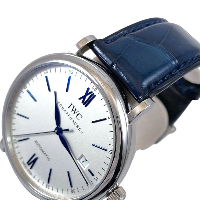 【IWC】インターナショナルウォッチカンパニー ポートフィノ 40mm オートマティック IW356527  腕時計 SS/レザー メンズ 自動巻き
