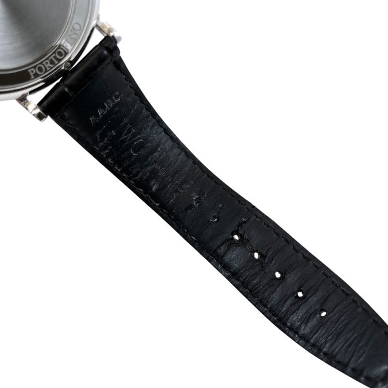 【IWC】インターナショナルウォッチカンパニー ポートフィノ オートマティック IW356523 腕時計 ステンレススチール メンズ レザー 青文字盤 ブルー