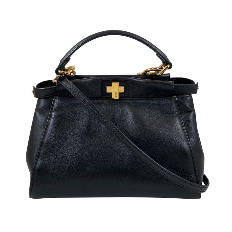 【FENDI】フェンディ ピーカブー ミニ バグズ モンスターアイ 8BN244 ハンドバッグ レザー レディース 2WAY ショルダー