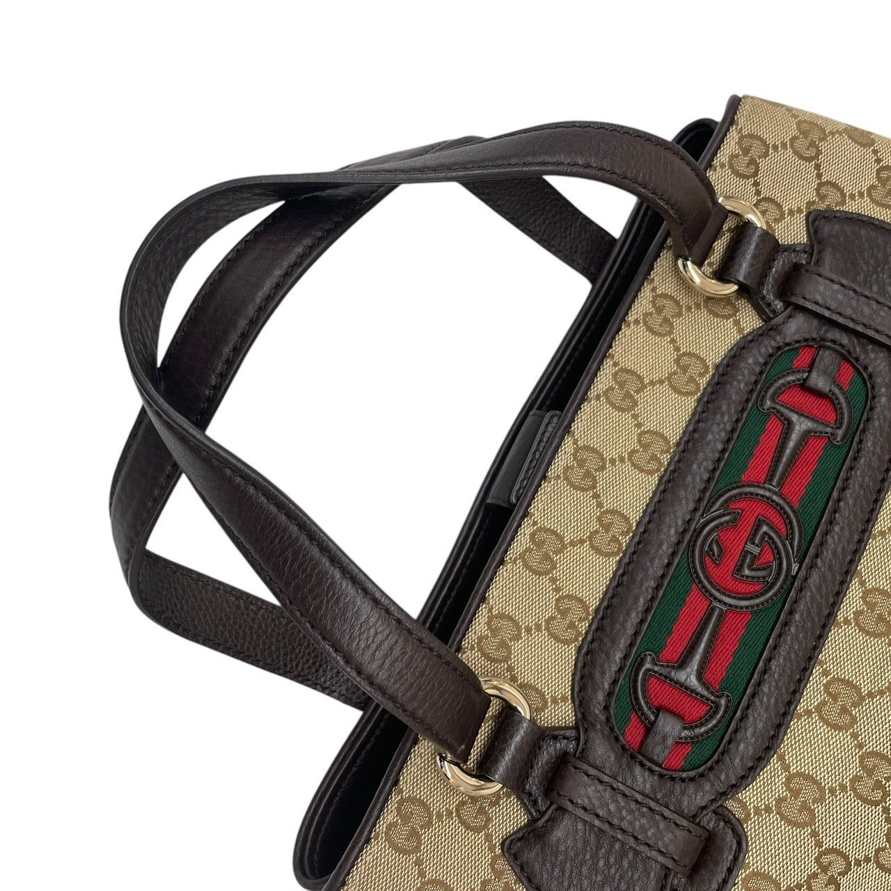 【GUCCI】グッチ ホースビット 296850 ハンドバッグ GGキャンバス レディース シェリーライン トート