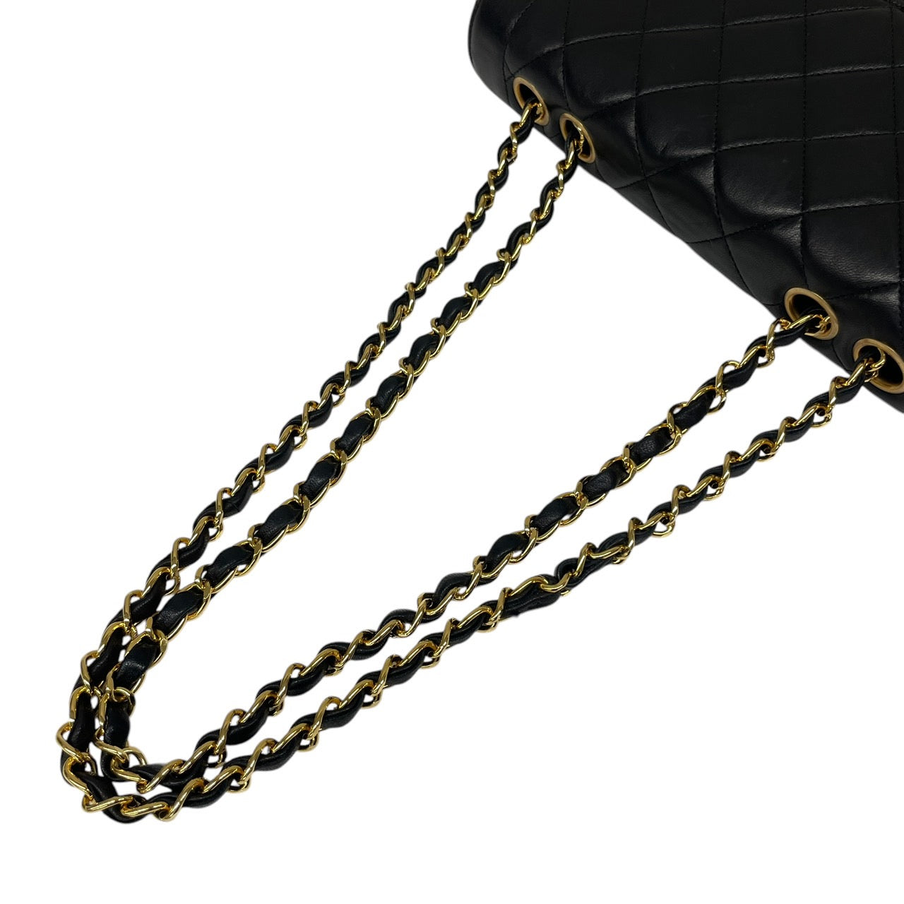 【CHANEL】シャネル ダイアナ ショルダーバッグ ラムスキン レディース マトラッセ23 チェーンショルダー 黒 ブラック