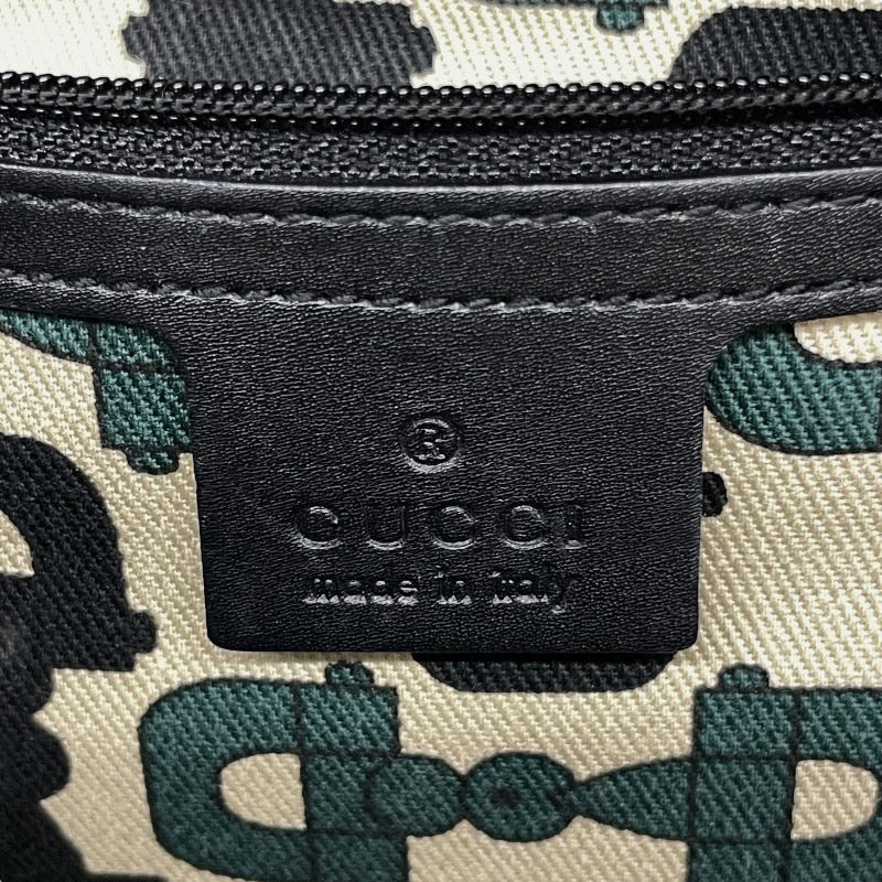 【GUCCI】グッチ ホースビット 145993 トートバッグ レザー レディース 黒 ブラック グッチシマ ハンド