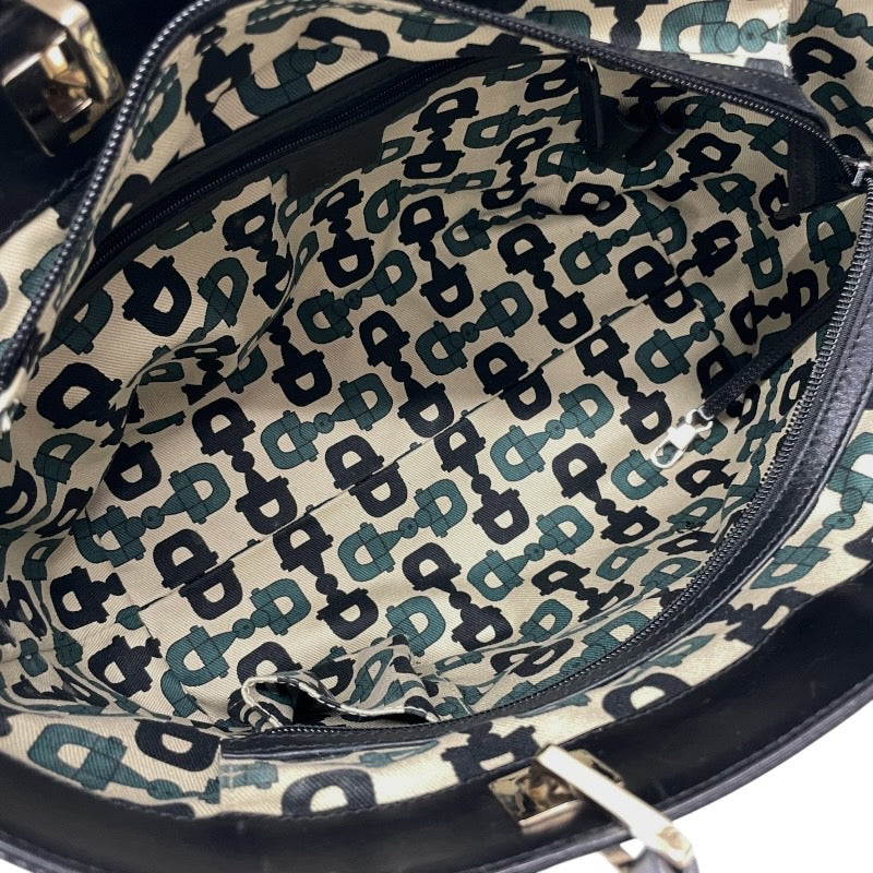 【GUCCI】グッチ ホースビット 145993 トートバッグ レザー レディース 黒 ブラック グッチシマ ハンド