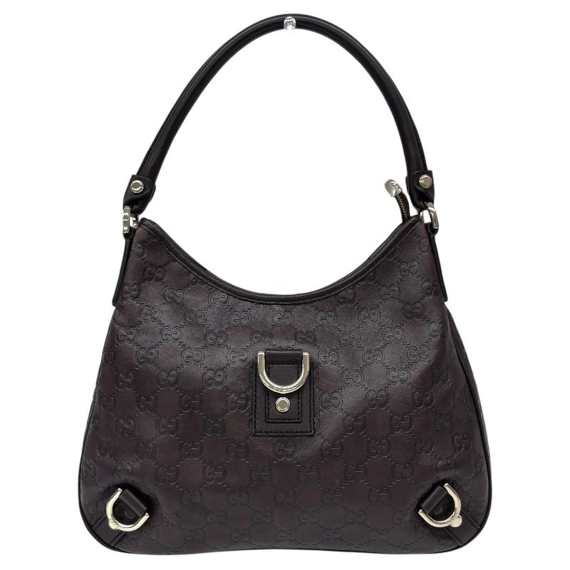 【GUCCI】グッチ アビーライン ワンショルダー 130738 ショルダーバッグ レザー レディース ブラウン 茶 ハンド