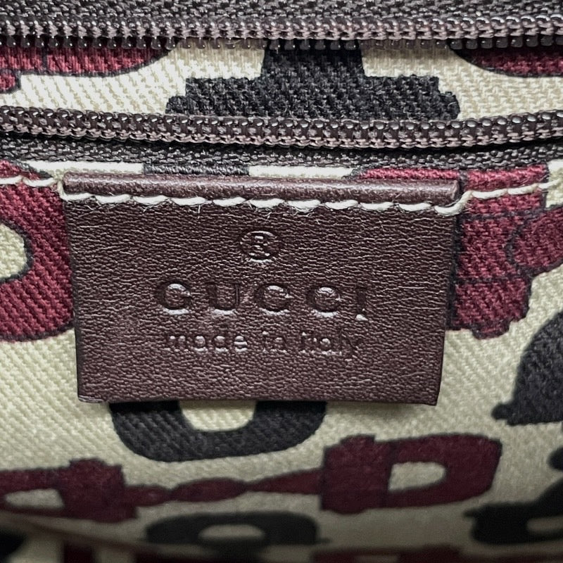 【GUCCI】グッチ アビーライン ワンショルダー 130738 ショルダーバッグ レザー レディース ブラウン 茶 ハンド