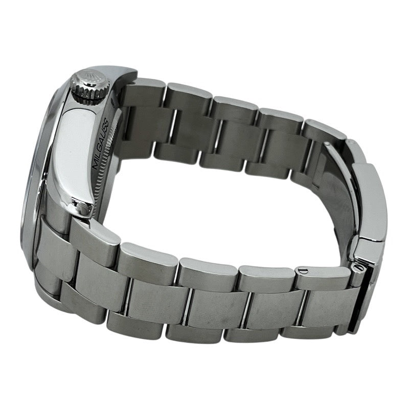 【ROLEX】ロレックス ミルガウス 116400 腕時計 ステンレススチール メンズ V番 黒文字盤 ブラック 自動巻き