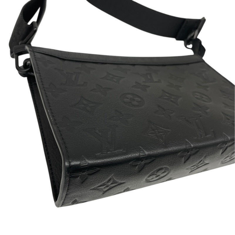 【LOUIS VUITTON】ルイ・ヴィトン ガストン ウェアラブルウォレット M81115 ショルダーバッグ レザー メンズ モノグラムシャドウ 黒 ブラック コインケース付