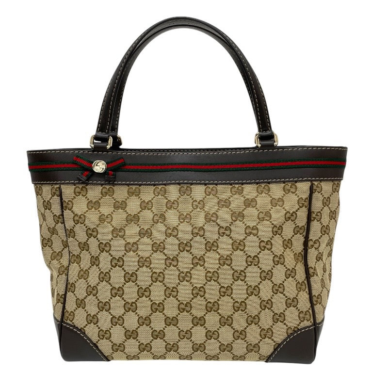 【GUCCI】グッチ メイフェア 257061 ハンドバッグ GGキャンバス レディース シェリーライン リボン トート レザー