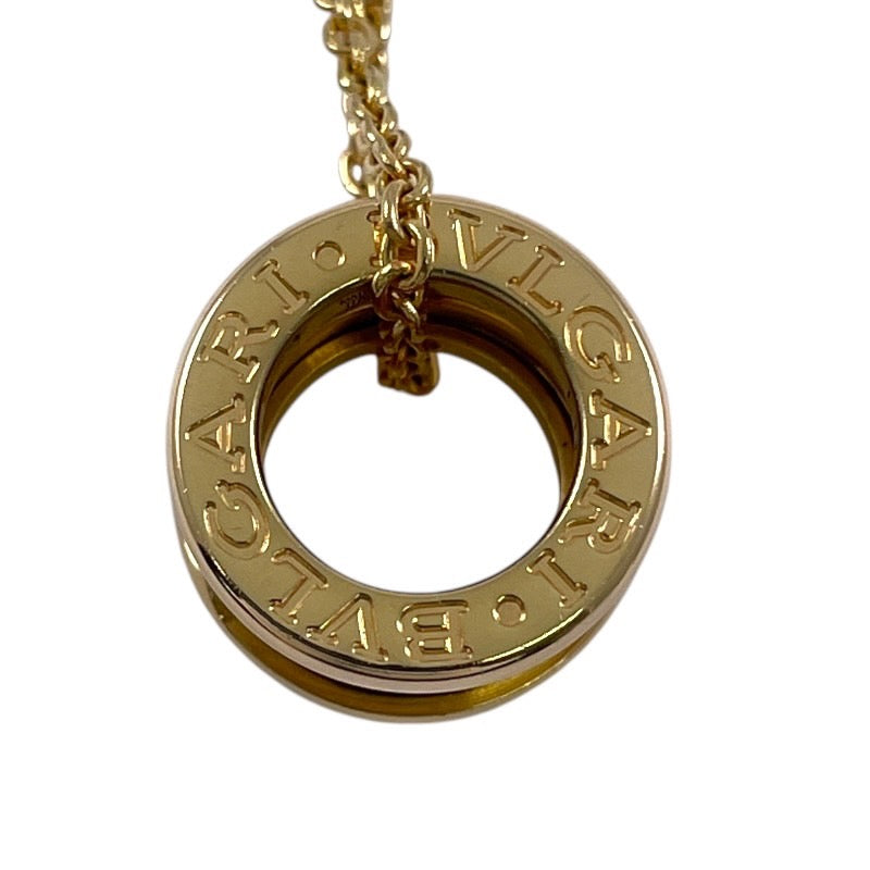 【BVLGARI】ブルガリ B-zero1 ネックレス K18イエローゴールド レディース 750 ビーゼロワン