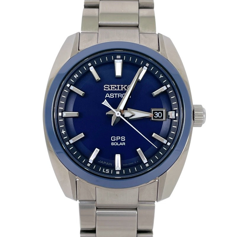 【SEIKO】セイコー アストロン ASTRON SBXD003 3X22-0AC0 腕時計 ステンレススチール メンズ GPSソーラー 青文字盤 ブルー
