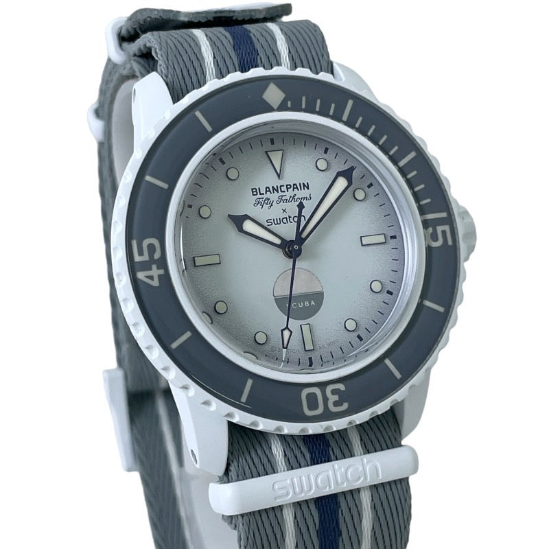 【Swatch】スウォッチ フィフティファゾムス SO35S100 腕時計 メンズ ブランパン コラボ BLANCPAIN バイオセラミック 自動巻き オーシャン