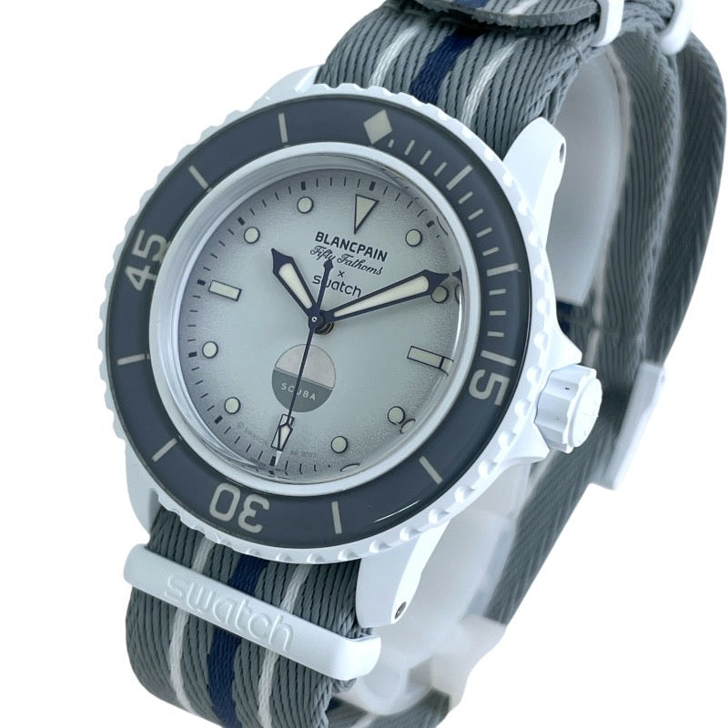 【Swatch】スウォッチ フィフティファゾムス SO35S100 腕時計 メンズ ブランパン コラボ BLANCPAIN バイオセラミック 自動巻き オーシャン