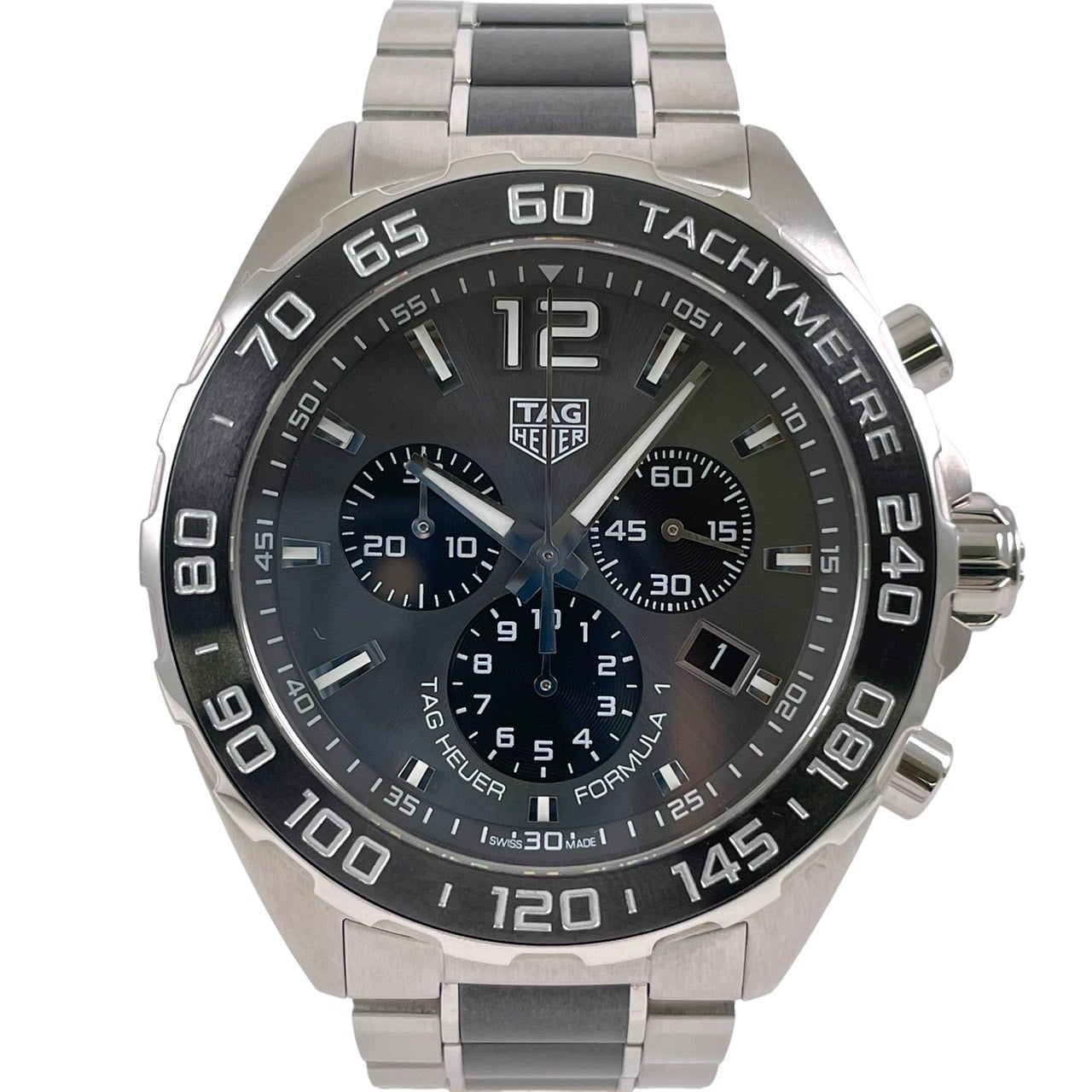 【TAG HEUER】タグホイヤー フォーミュラ1 クロノグラフ CAZ1011.BA0843 腕時計 ステンレススチール メンズ クォーツ グレー
