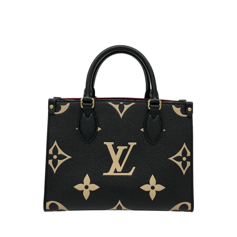 【LOUIS VUITTON】ルイ・ヴィトン オンザゴーPM M45659 ハンドバッグ レザー レディース モノグラム アンプラント バイカラー