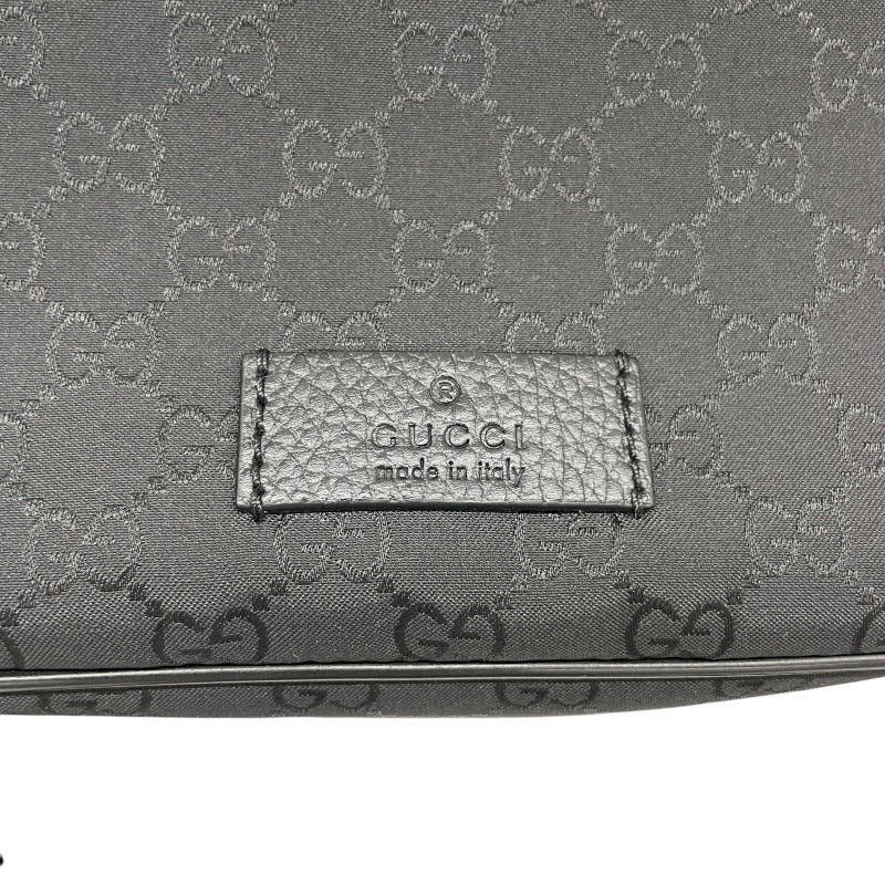 【GUCCI】グッチ GGナイロン 2WAYバッグ 449182 ウエストバッグ メンズ ショルダー ヒップバッグ 黒 ブラック レディース
