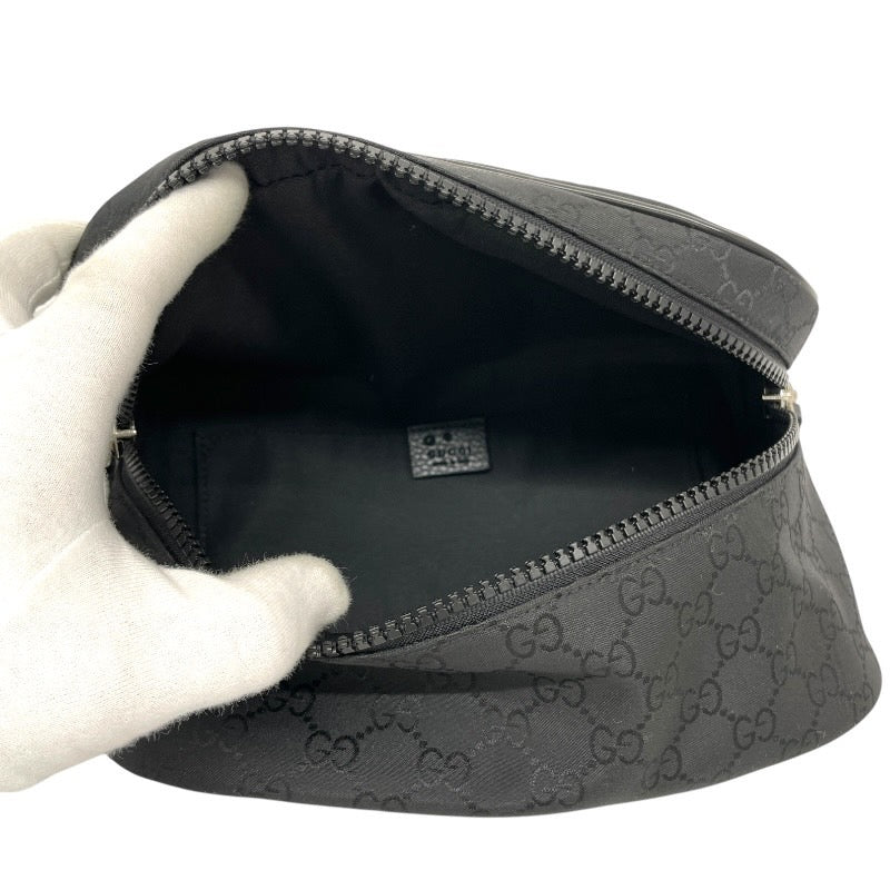 【GUCCI】グッチ GGナイロン 2WAYバッグ 449182 ウエストバッグ メンズ ショルダー ヒップバッグ 黒 ブラック レディース
