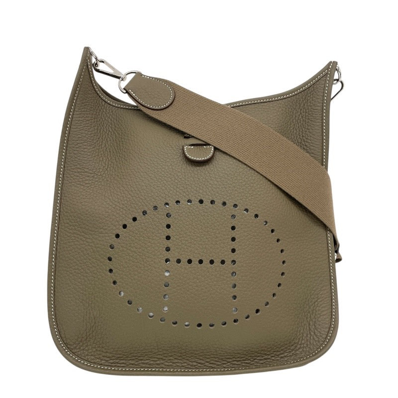 【HERMES】エルメス エヴリンIII 29 (PM) ショルダーバッグ トリヨンクレマンス レディース W刻印 2024年製造 エトゥープ エトープ エブリン3