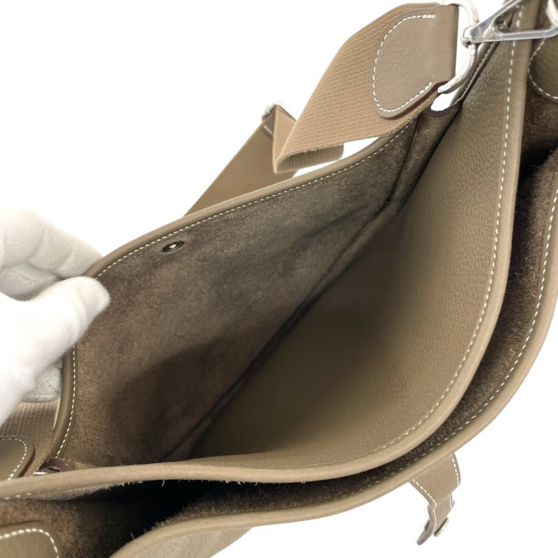 【HERMES】エルメス エヴリンIII 29 (PM) ショルダーバッグ トリヨンクレマンス レディース W刻印 2024年製造 エトゥープ エトープ エブリン3
