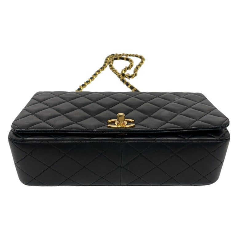 【CHANEL】シャネル マトラッセ23 ターンロック金具 A03568 ショルダーバッグ ラムスキン レディース フルフラップ チェーンショルダー 黒 ブラック 1番台