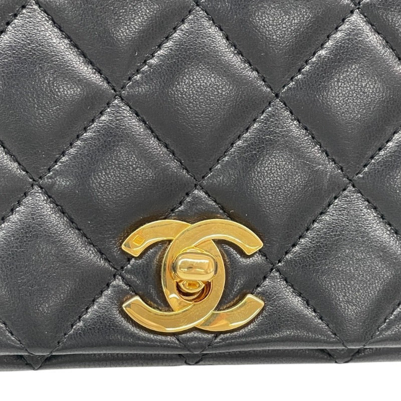 【CHANEL】シャネル マトラッセ23 ターンロック金具 A03568 ショルダーバッグ ラムスキン レディース フルフラップ チェーンショルダー 黒 ブラック 1番台