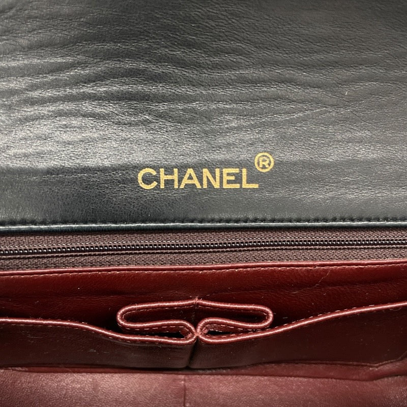 【CHANEL】シャネル マトラッセ23 ターンロック金具 A03568 ショルダーバッグ ラムスキン レディース フルフラップ チェーンショルダー 黒 ブラック 1番台