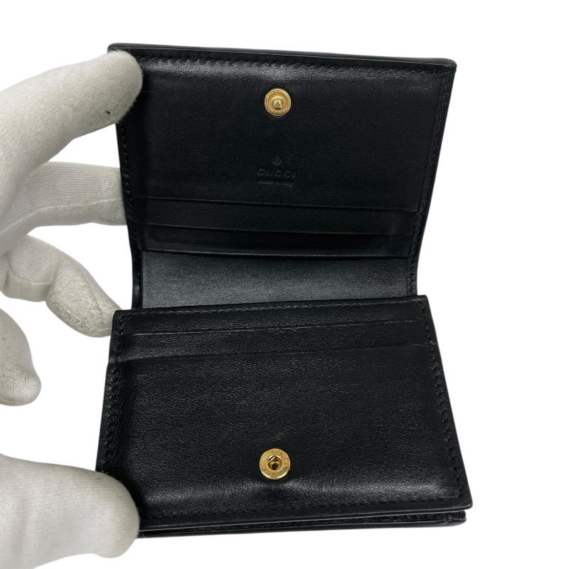 【GUCCI】グッチ GGマトラッセ 723786 二つ折り財布 レザー レディース ミニウォレット 黒 ブラック
