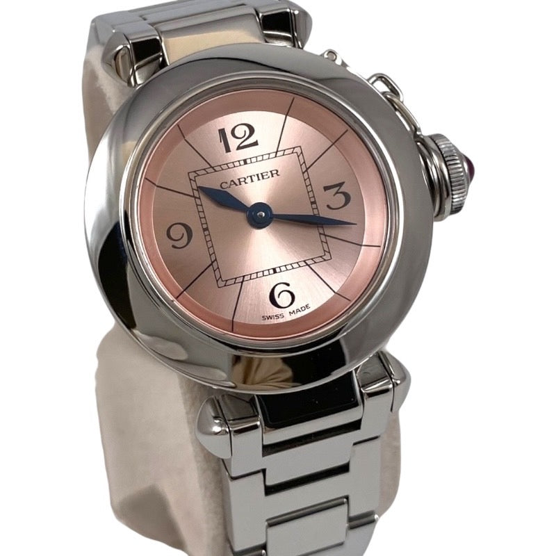 【CARTIER】カルティエ ミスパシャ W3140008 腕時計 ステンレススチール レディース クォーツ ピンク