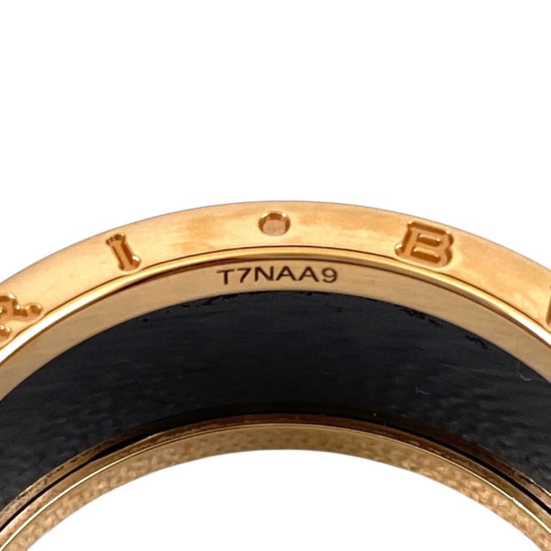 【BVLGARI】ブルガリ B-zero1 ビーゼロワン リング・指輪 K18ピンクゴールド メンズ 750PG/CE セラミック レディース 大きいサイズ