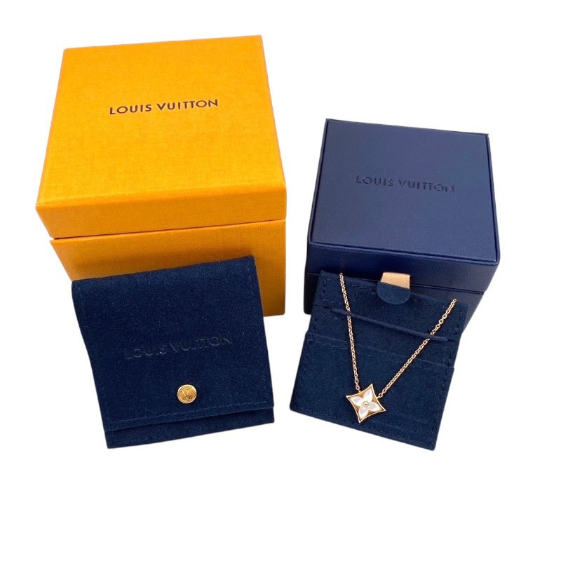 【LOUIS VUITTON】ルイ・ヴィトン パンダンティフ・スターナクレ ネックレス K18ピンクゴールド レディース 750 シェル