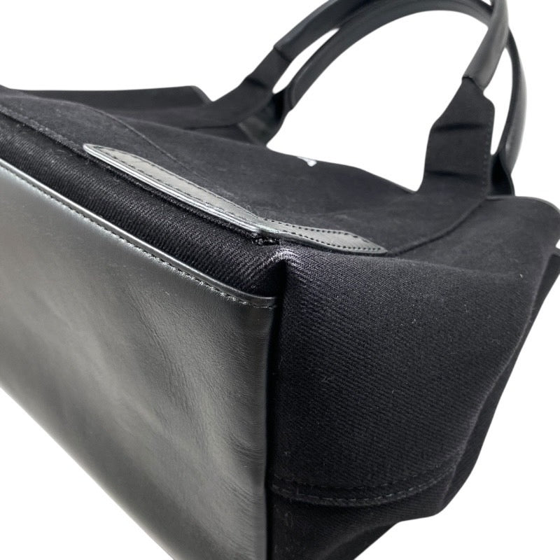【BALENCIAGA】バレンシアガ カバスS 339933 9DH1N ハンドバッグ コットンキャンバス レディース ポーチ付き トート 黒 ブラック