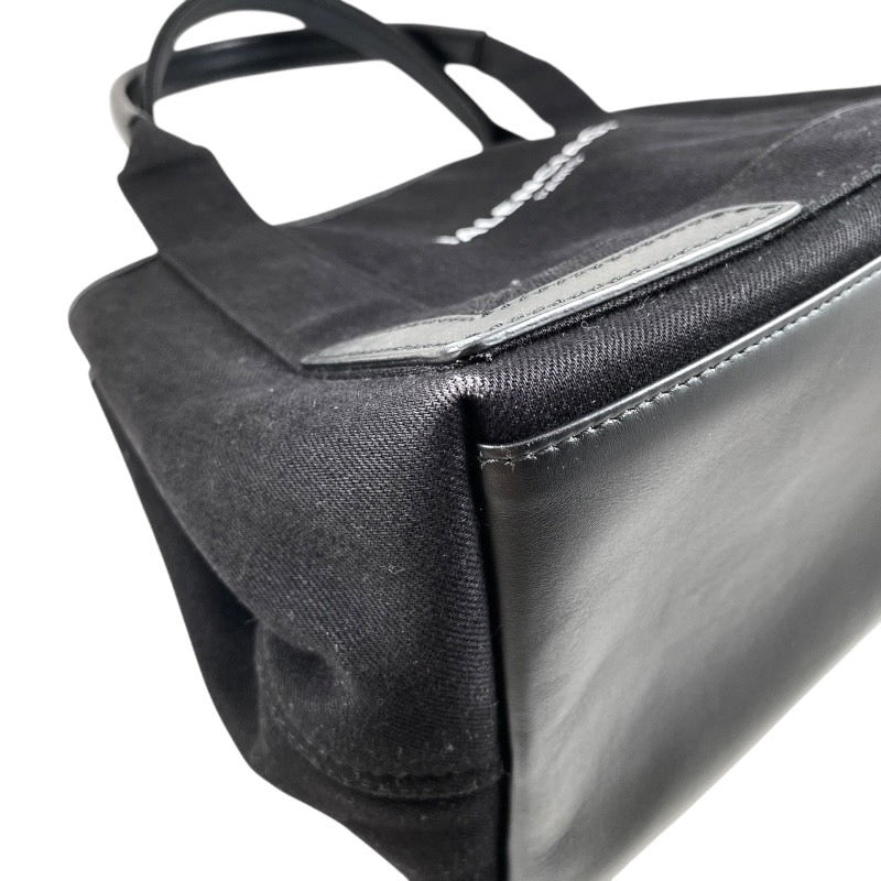 【BALENCIAGA】バレンシアガ カバスS 339933 9DH1N ハンドバッグ コットンキャンバス レディース ポーチ付き トート 黒 ブラック