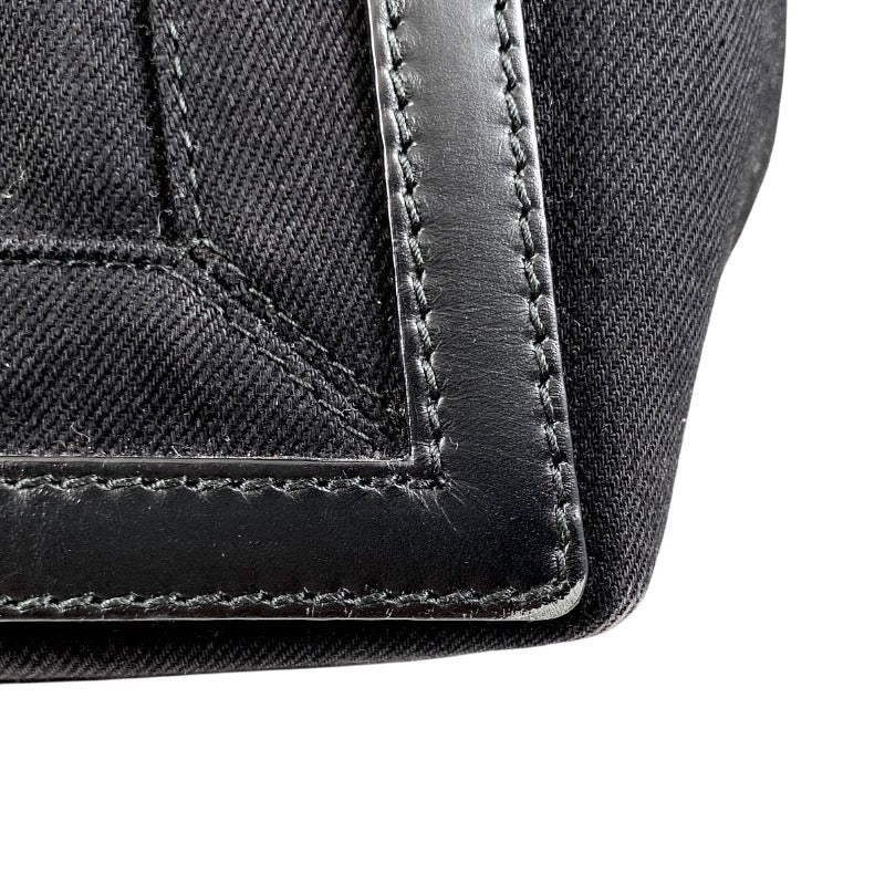 【BALENCIAGA】バレンシアガ カバスS 339933 9DH1N ハンドバッグ コットンキャンバス レディース ポーチ付き トート 黒 ブラック