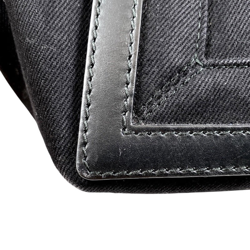 【BALENCIAGA】バレンシアガ カバスS 339933 9DH1N ハンドバッグ コットンキャンバス レディース ポーチ付き トート 黒 ブラック