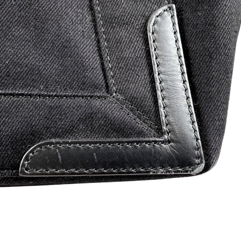 【BALENCIAGA】バレンシアガ カバスS 339933 9DH1N ハンドバッグ コットンキャンバス レディース ポーチ付き トート 黒 ブラック