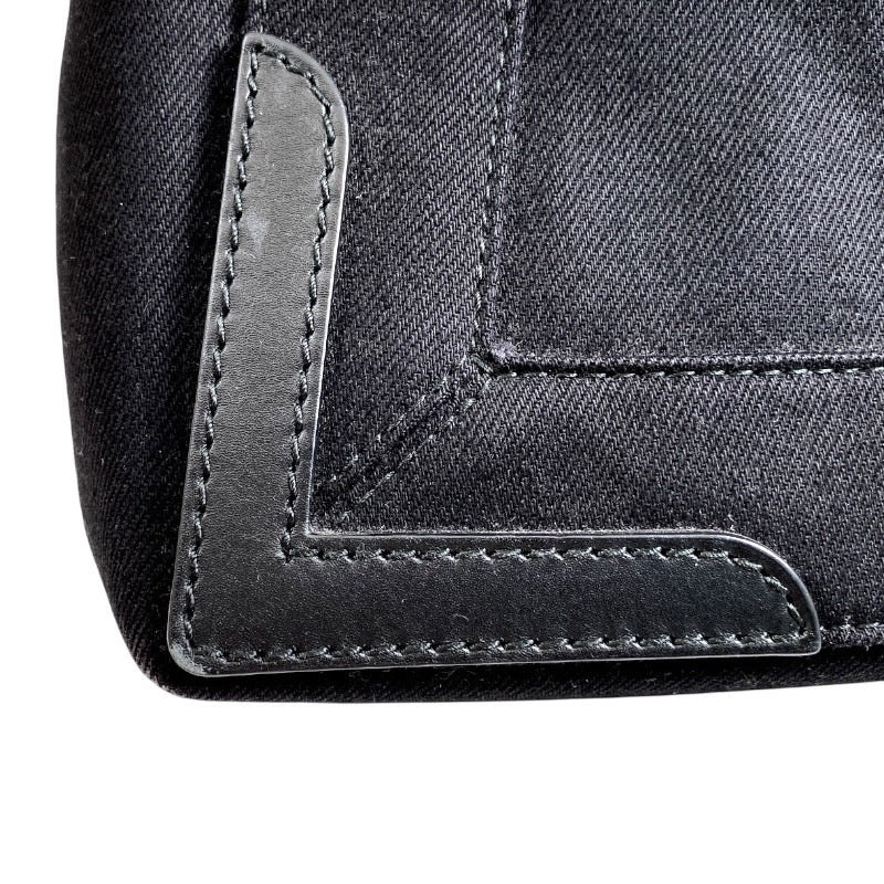 【BALENCIAGA】バレンシアガ カバスS 339933 9DH1N ハンドバッグ コットンキャンバス レディース ポーチ付き トート 黒 ブラック